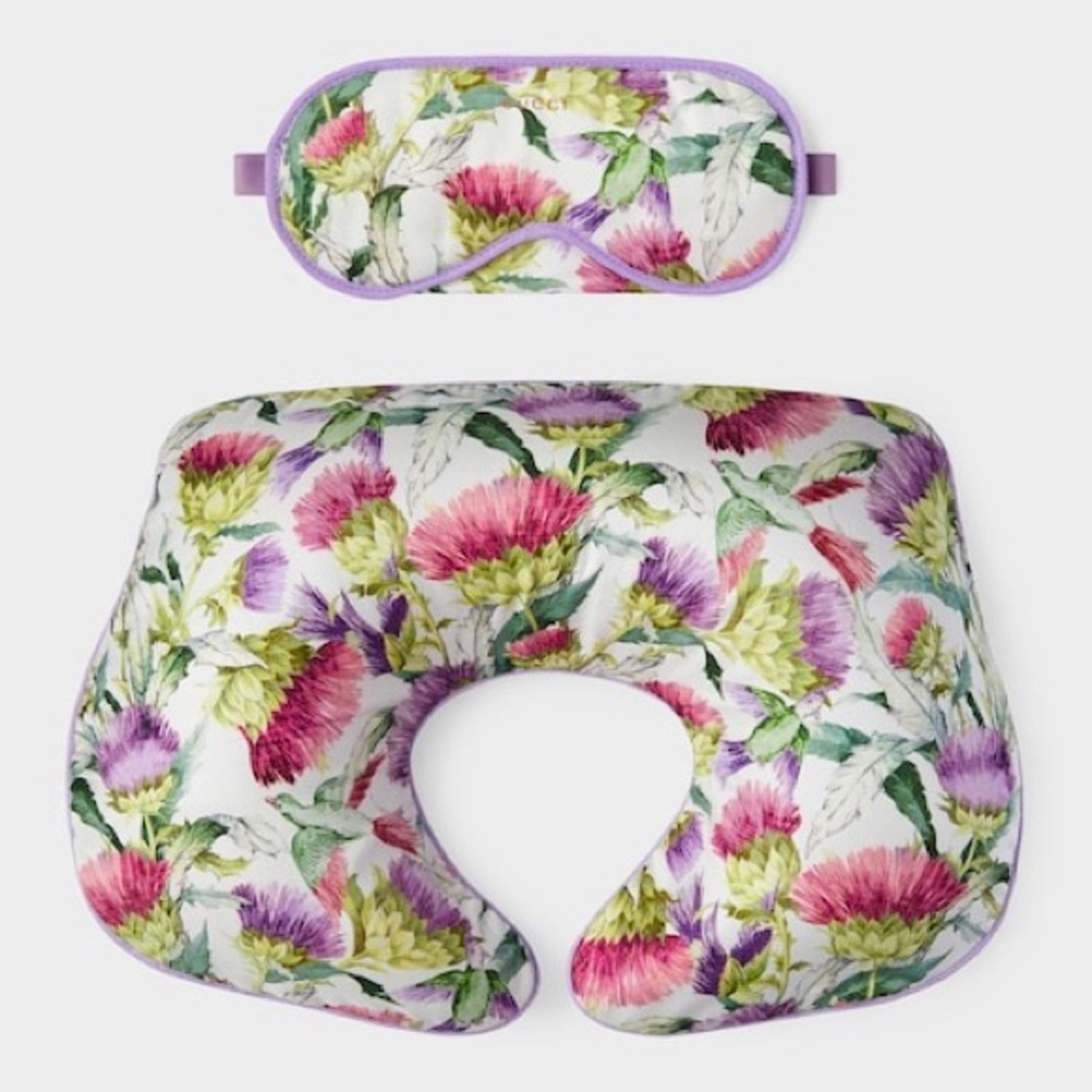 Gucci floral cotton travel set NWT